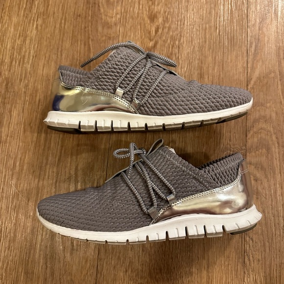 Cole Haan Zerogrand Metallic Quilted Sneakers - Picture 3 of 7